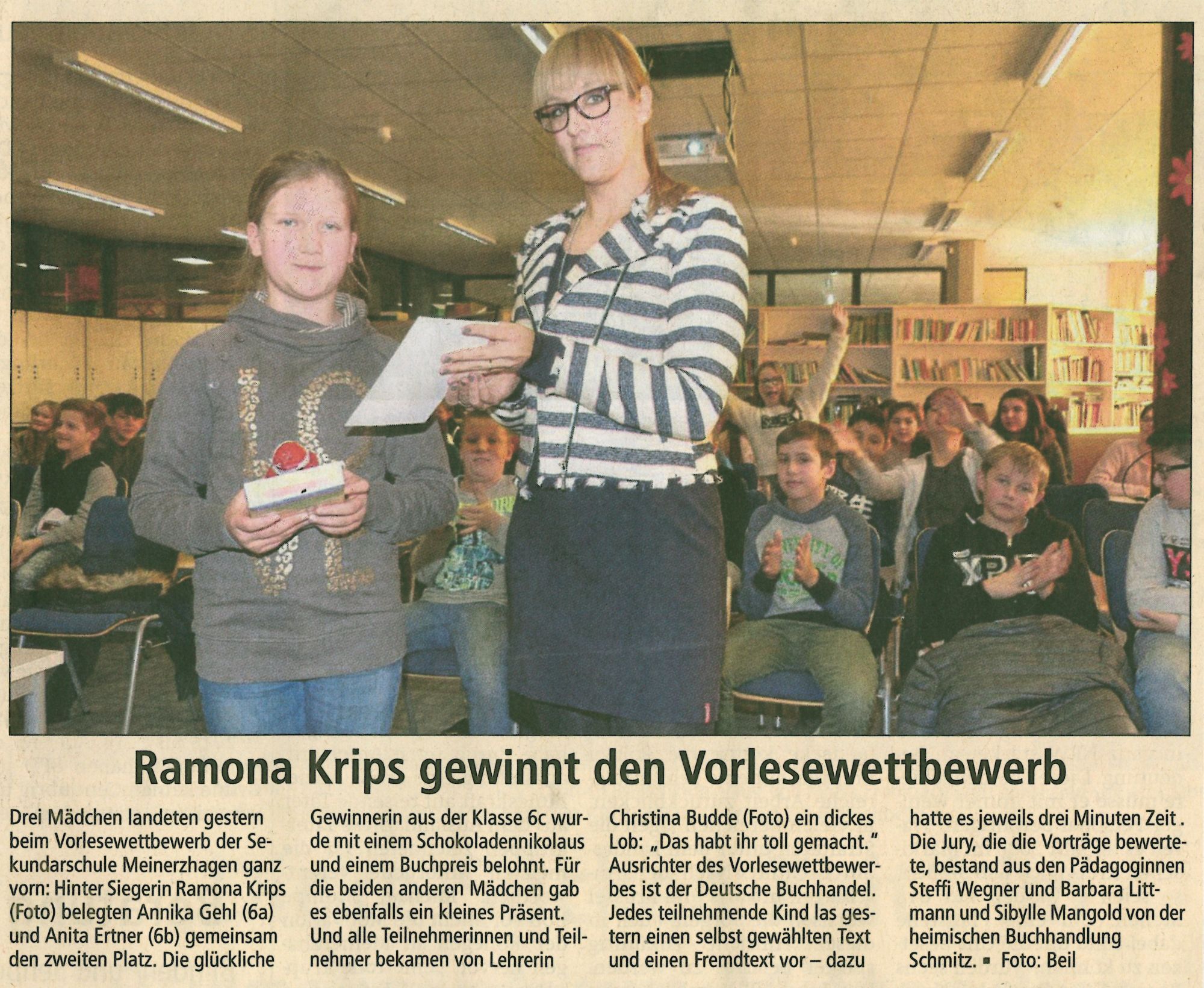 Vorlesewettbewerb 2016